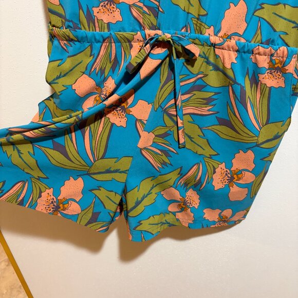 Toad & Co Sunkissed Liv Romper Curacao Aloha Print - Picture 7 of 13